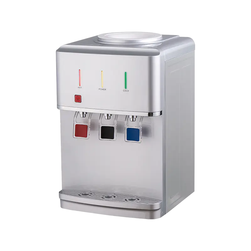 YR-2509T/YLR-2509T Dozator de apă de birou argintiu cu trei ieșiri